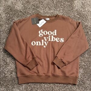 Le Lis Brown Crewneck Sweater